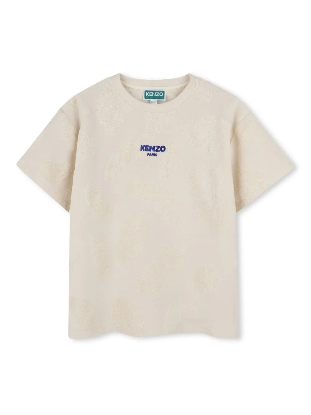 

Футболка с вышитым логотипом Kenzo Kids, нейтральный