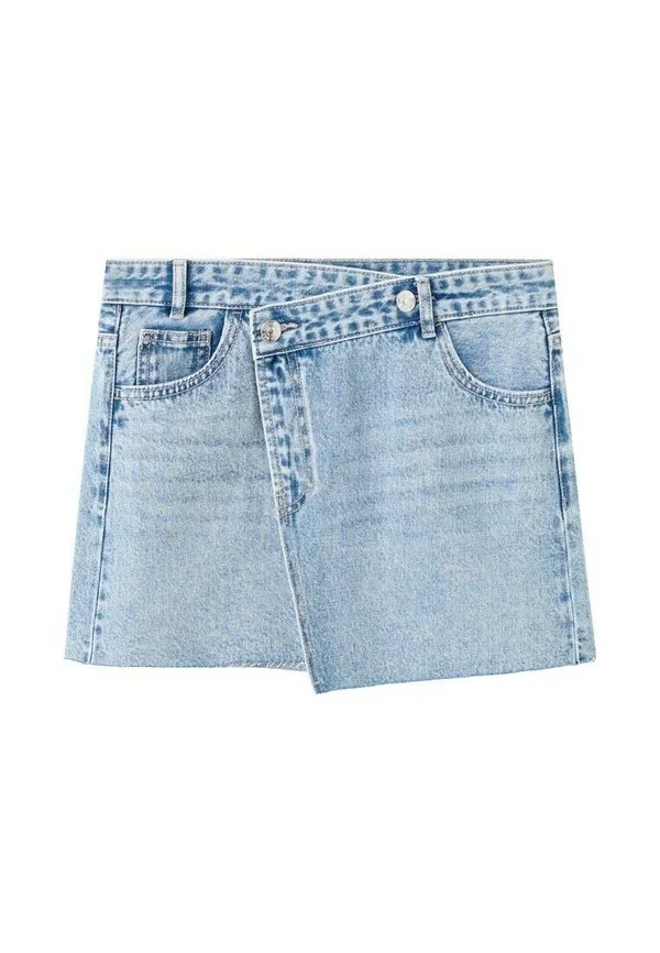 Подростковая юбка а-силуэта Mango Kids, Blue Denim — фото 2
