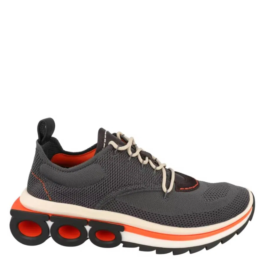 Трикотажные низкие кеды Ferragamo Nima Gancini Salvatore Ferragamo, фиолетовый