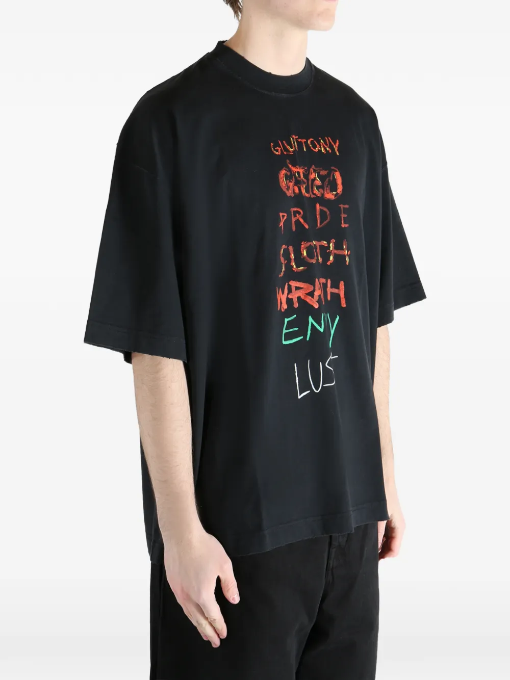 Футболка с принтом Vetements, черный — фото 3