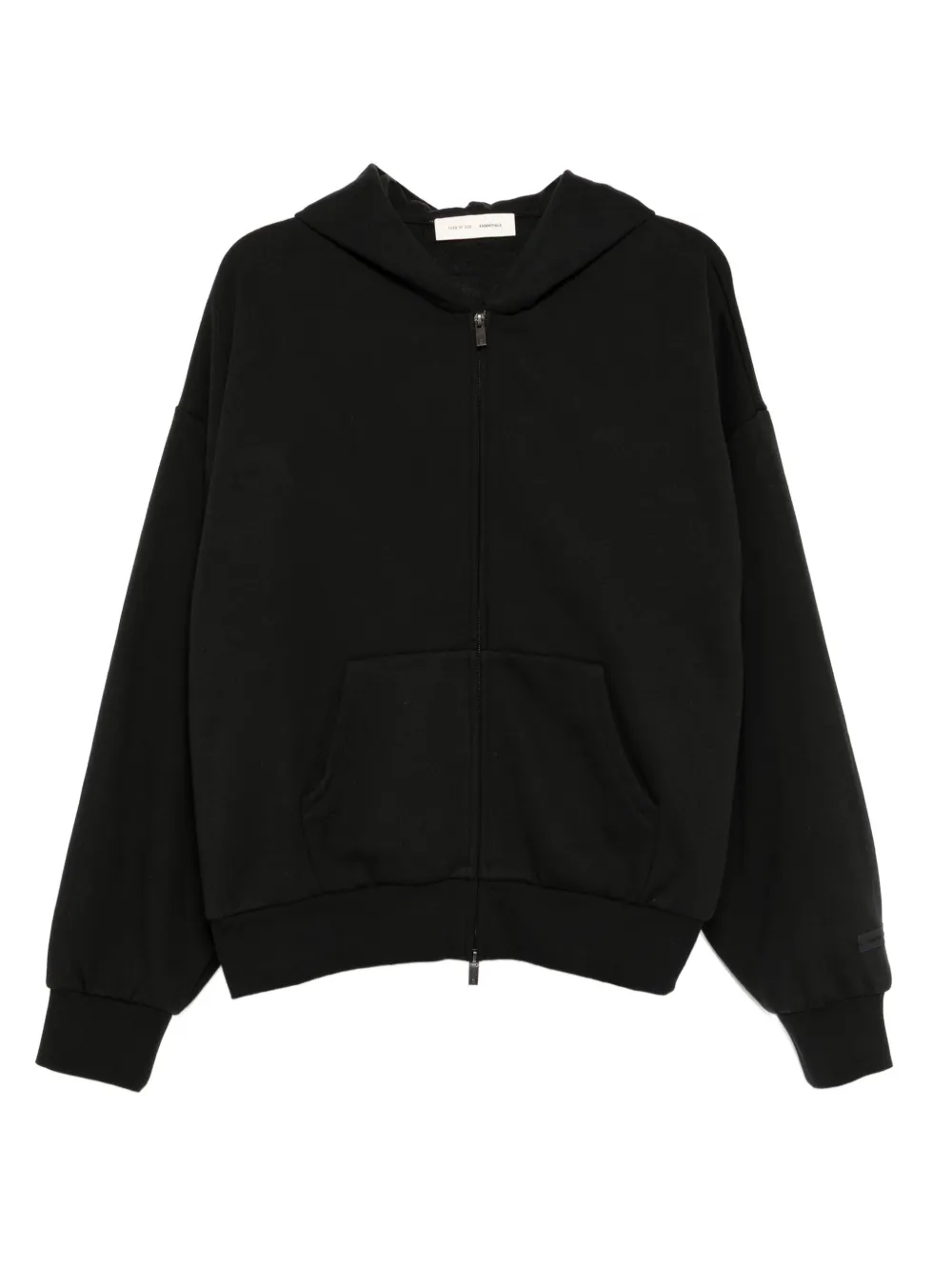 

Флисовое худи на молнии FEAR OF GOD ESSENTIALS, черный