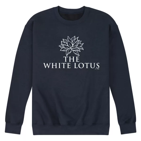 

Мужская флисовая толстовка с логотипом White Lotus Licensed Character, синий