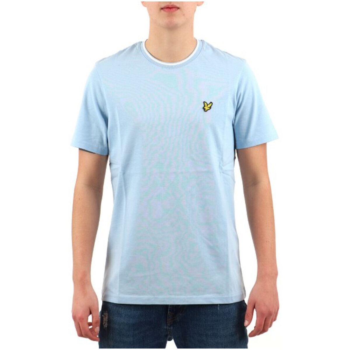 

Футболка мужская Lyle & Scott с окантовкой горловины, светло-голубой