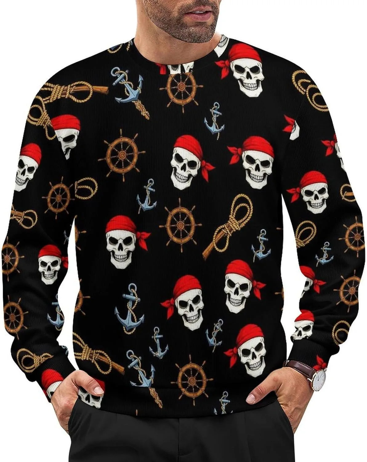 

Мужской свитер-пуловер Casual легкий вязаный VAFZASC