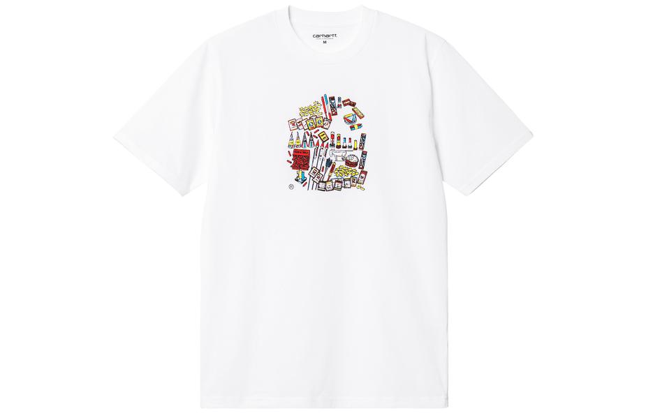 

Carhartt WIP Футболка SS23 CHROMO мужская белая, Белый, Carhartt WIP Футболка SS23 CHROMO мужская белая