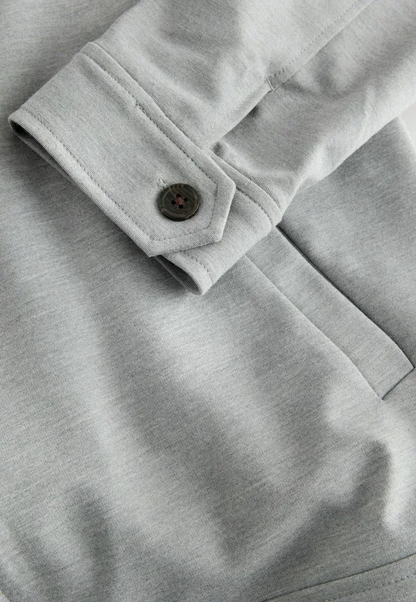 Куртка Next Regular fit funnel light jacket, светло-серый — фото 3