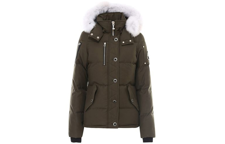 

Moose Knuckles Пуховик зимний женский армейского зеленого цвета, Army Green