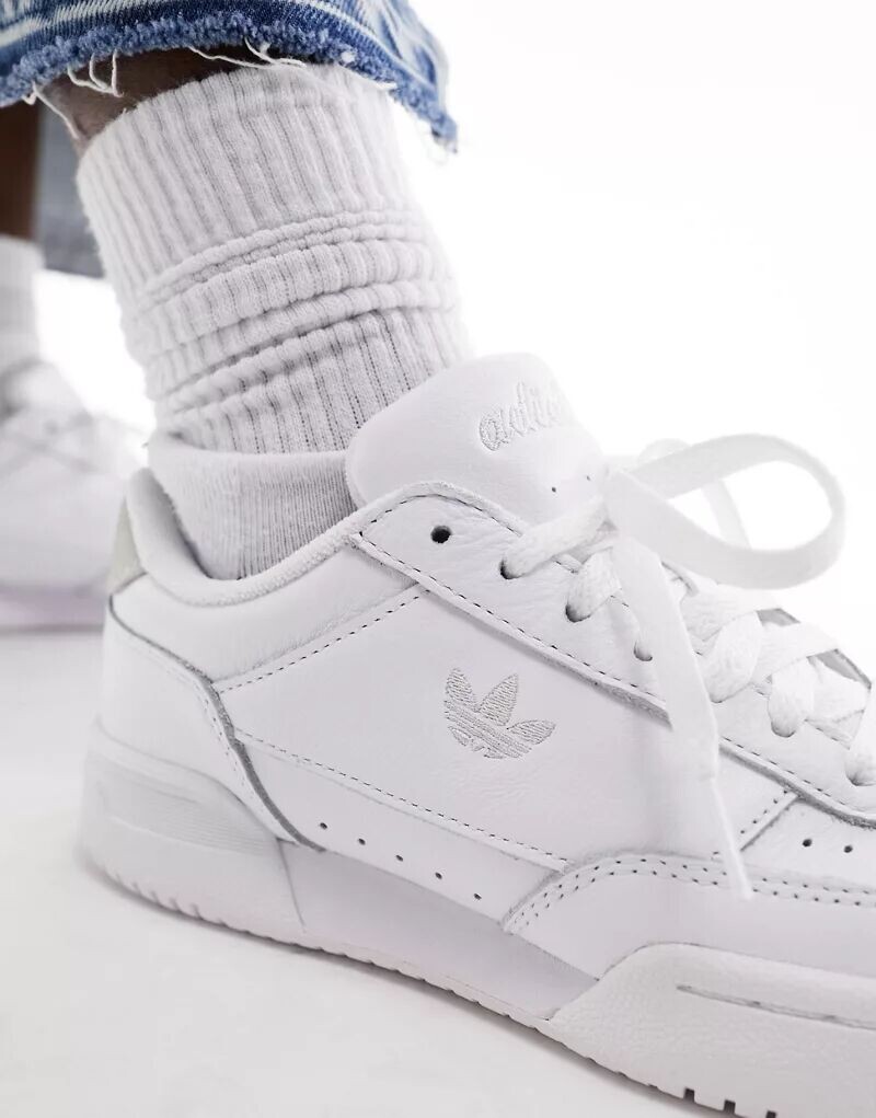Бело-серые кроссовки adidas Originals Court Super — фото 2