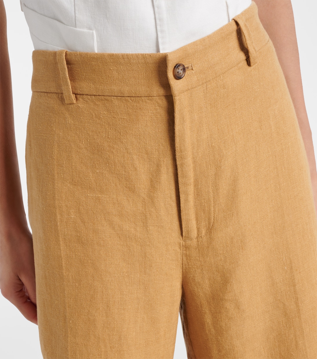 Льняные шорты Polo Ralph Lauren, Sand Dune — фото 4