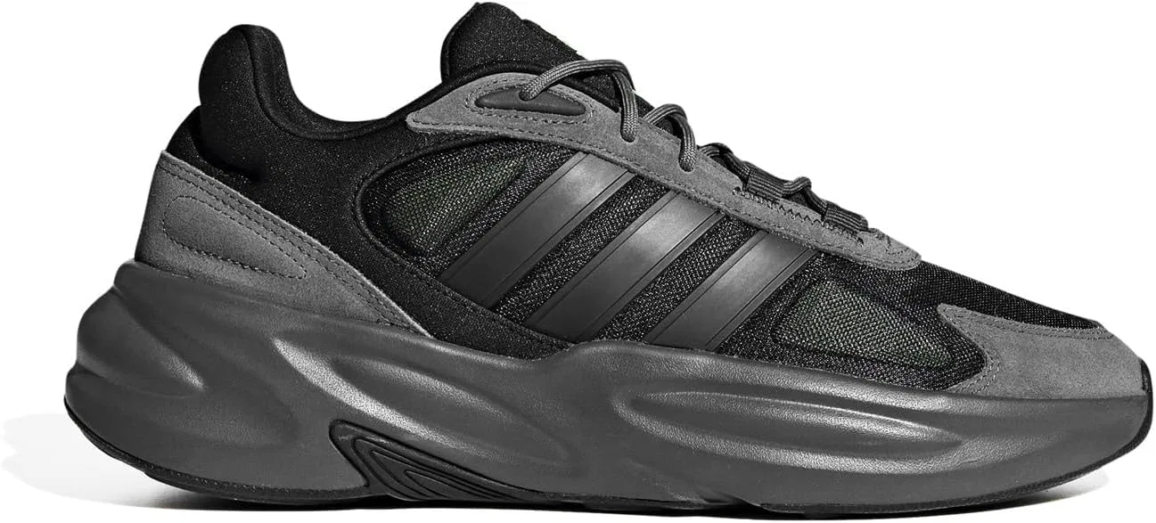 Мужские кроссовки Ozelle Adidas, Core Black Carbon Grey Six — фото 4