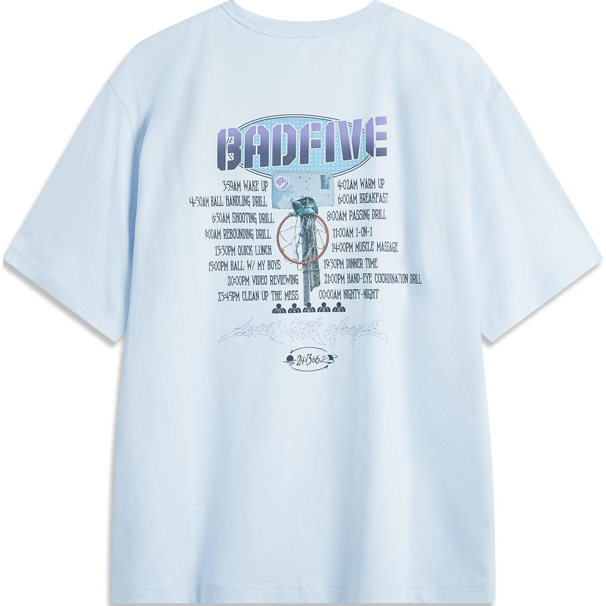 

Футболка LiNing Badfive мужская небесно-голубая