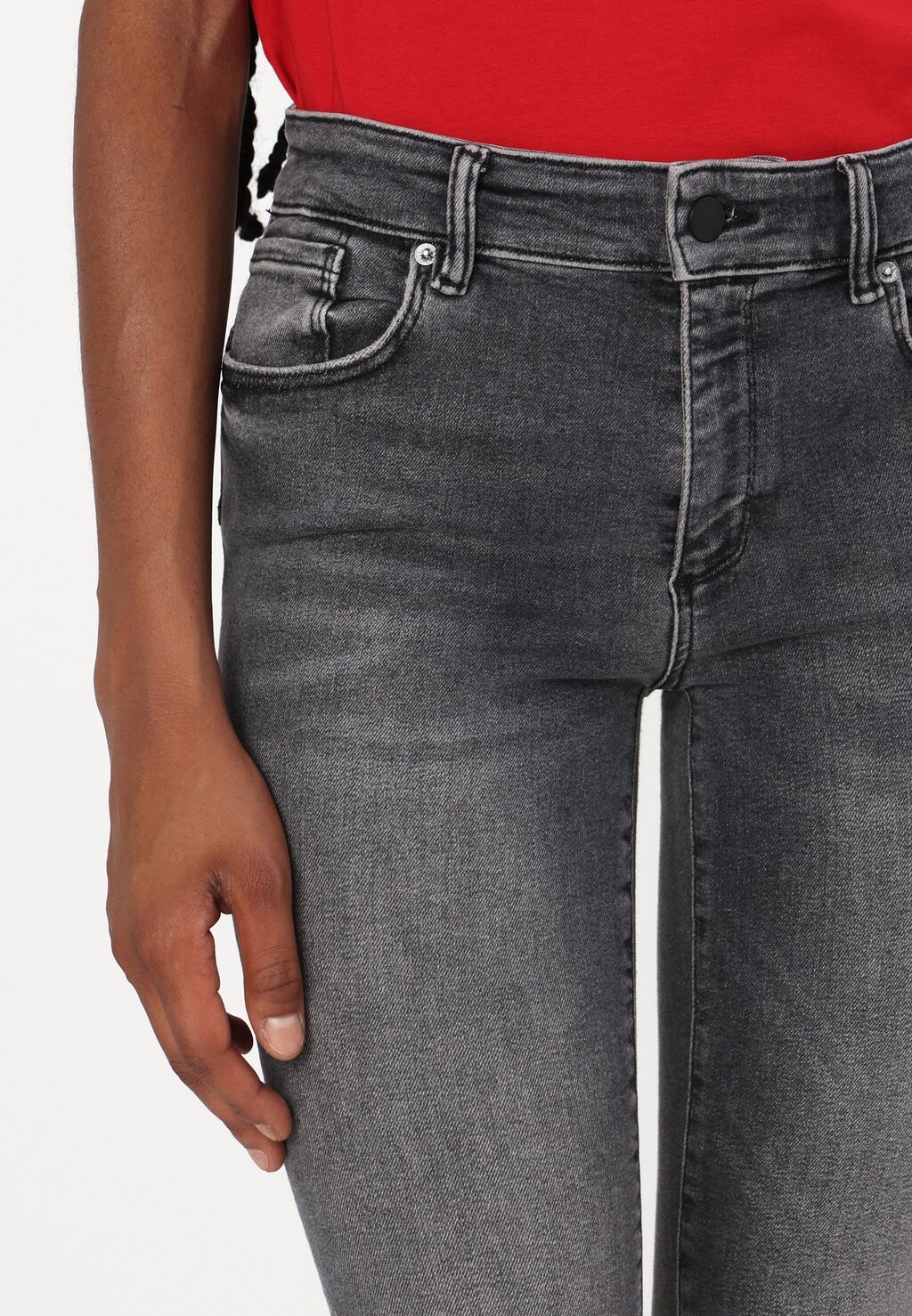 

Джинсы облегающие MILLER AllSaints, черный деним