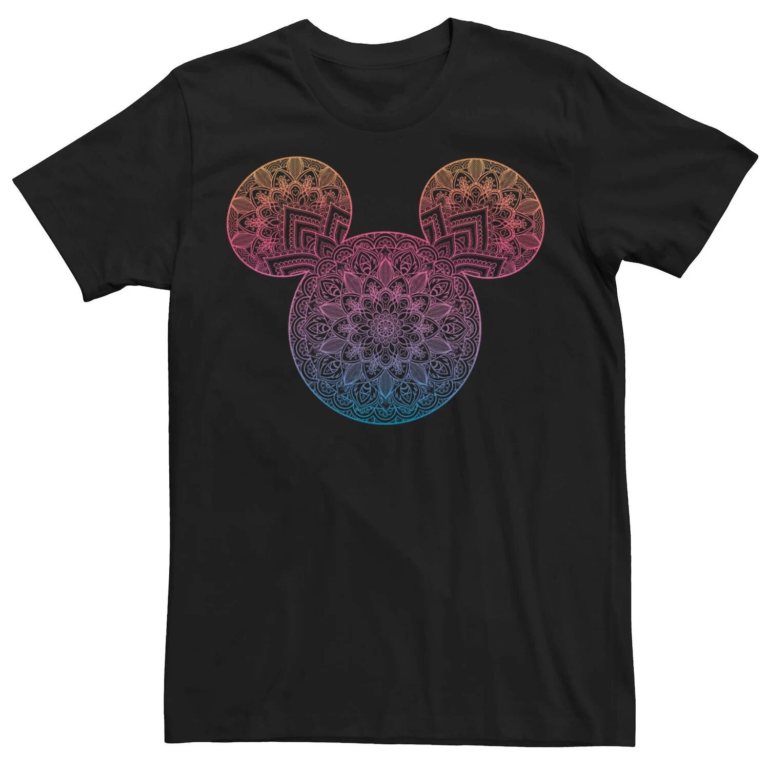 

Мужская футболка Mickey & Friends Mandala Mickey Ears Disney, черный