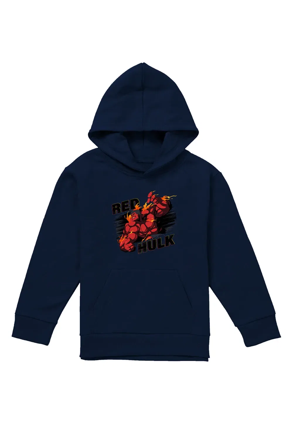 Детская худи Marvel Red Hulk Fire, темно-синий — фото 4