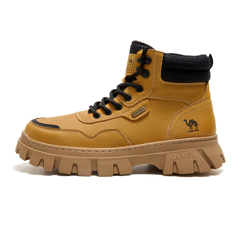 CAMEL Рабочие ботинки мужские High Top Dawn Green/Dark Night Black/Desert Yellow