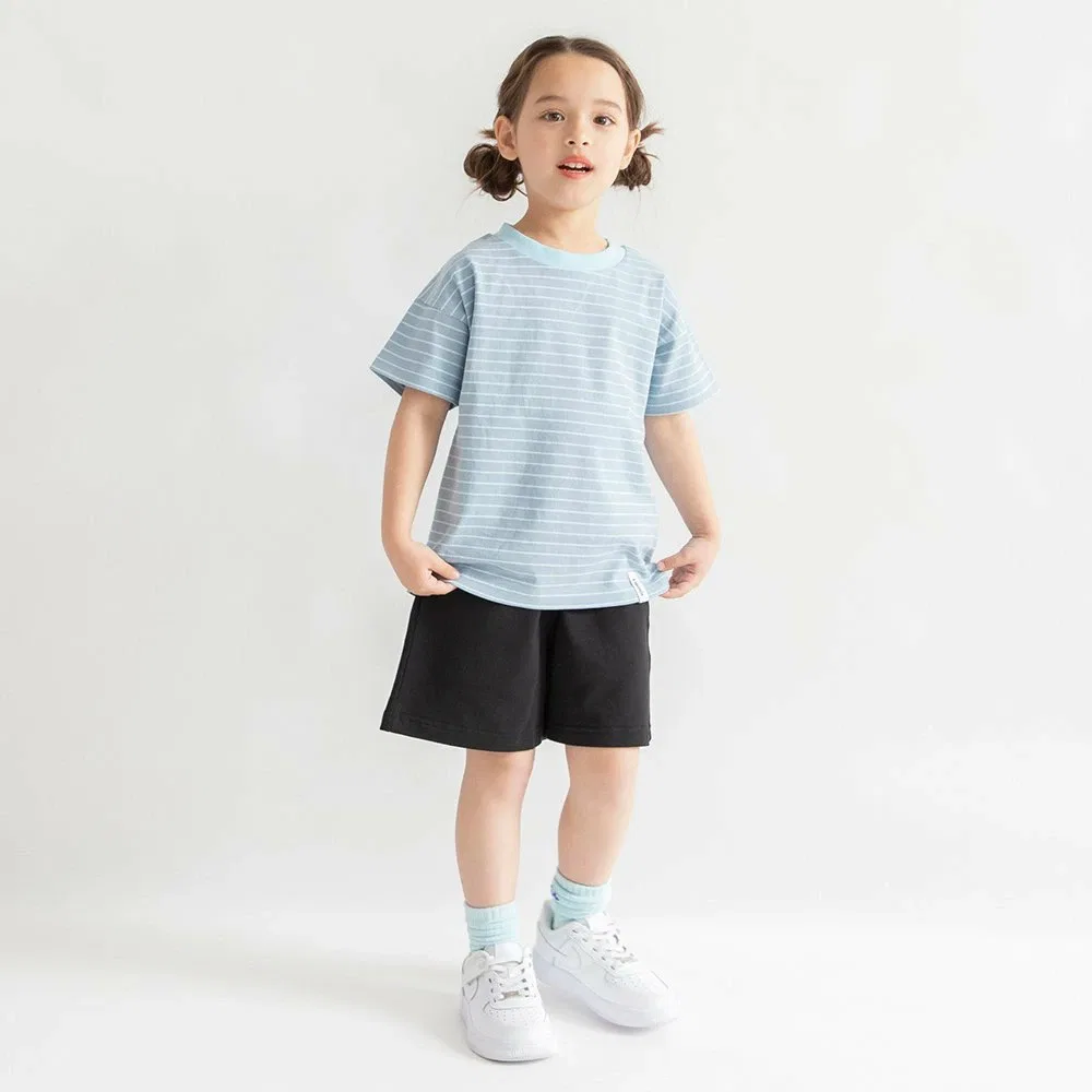 Однотонная футболка с коротким рукавом в полоску Branshes, Blue-gray — фото 3