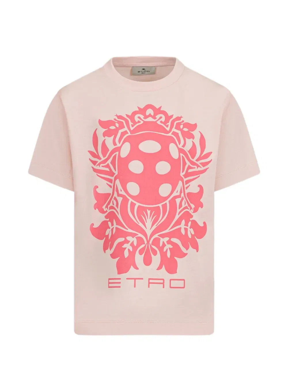 Футболка с принтом Etro Kids, розовый