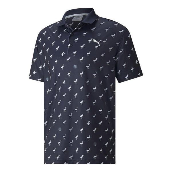 

Футболка matter egrets polo shirt 'navy' Puma, синий
