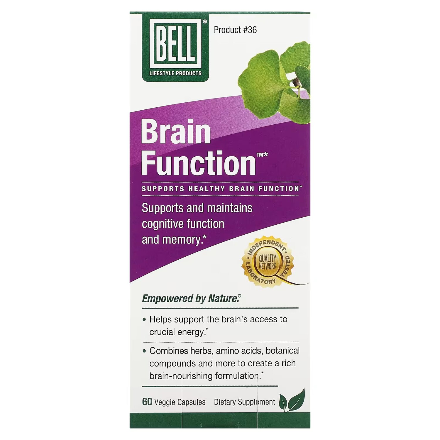 

Добавка Bell Lifestyle Brain Function, 60 капсул