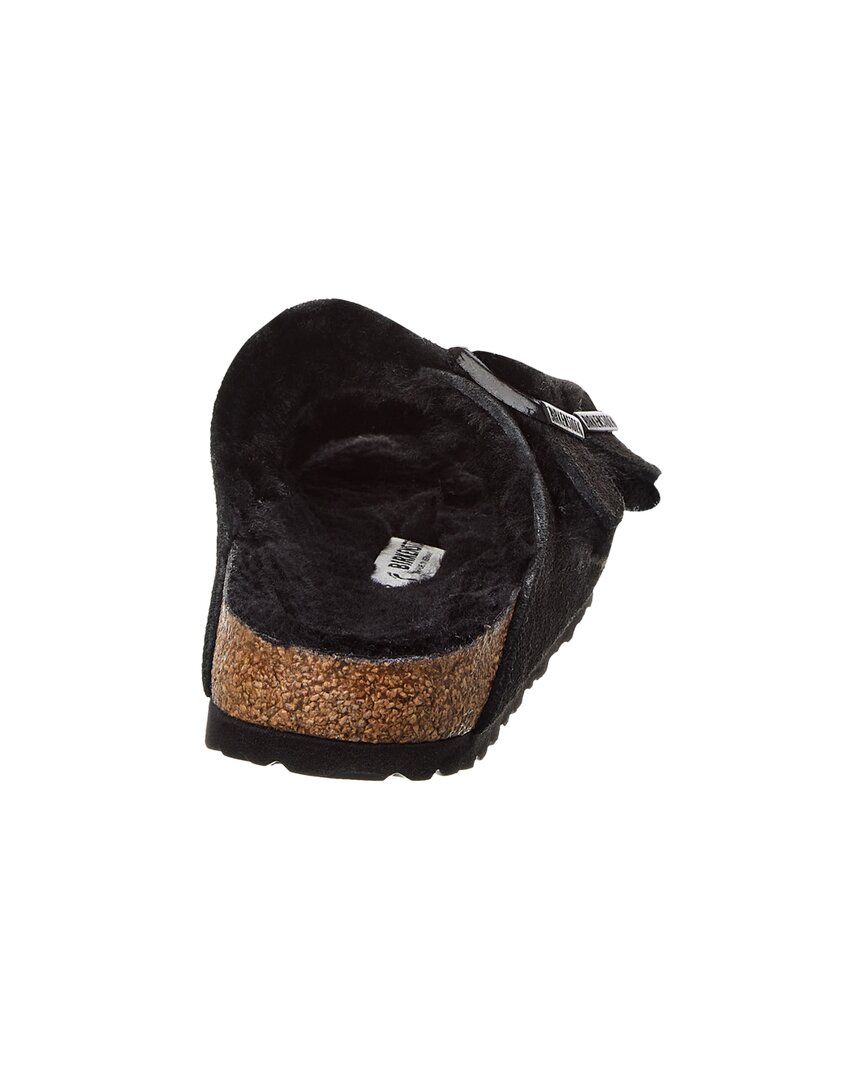 Биркеншток Женские Аризона Шерлинг Узкие Сандалии Birkenstock, черный — фото 3