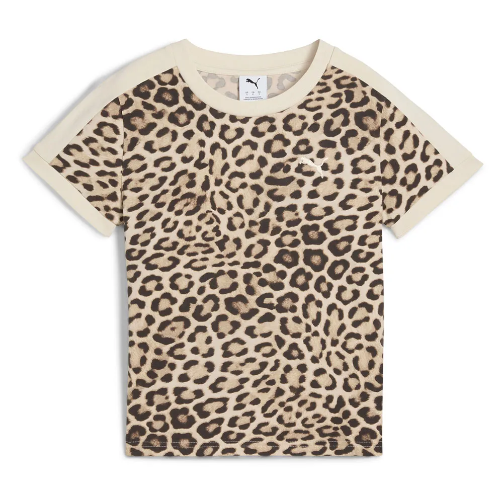 

Футболка с коротким рукавом Puma T7 Leo Luxe Slim Fit, бежевый