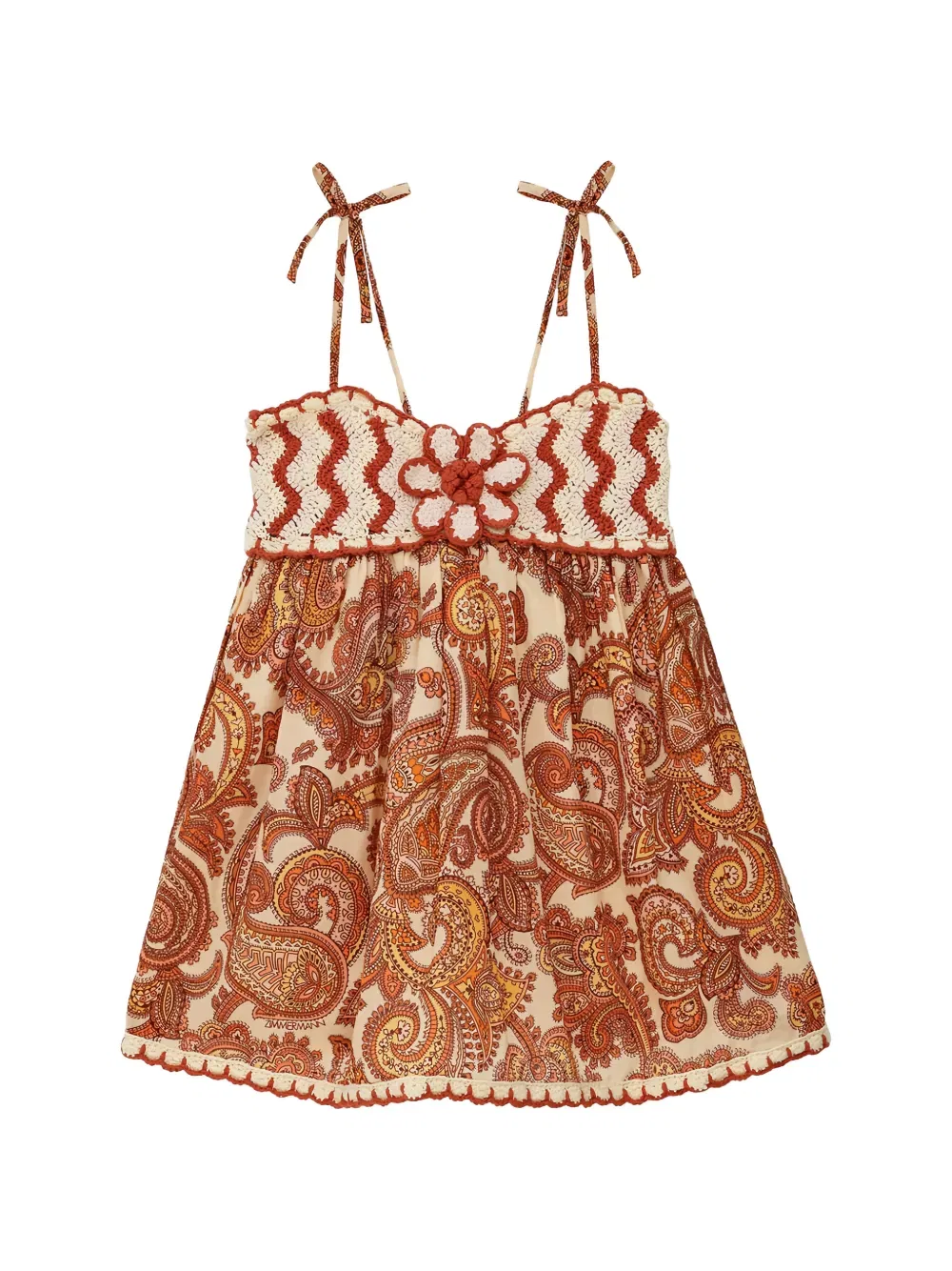 Платье терпения Zimmermann Kids, нейтральный