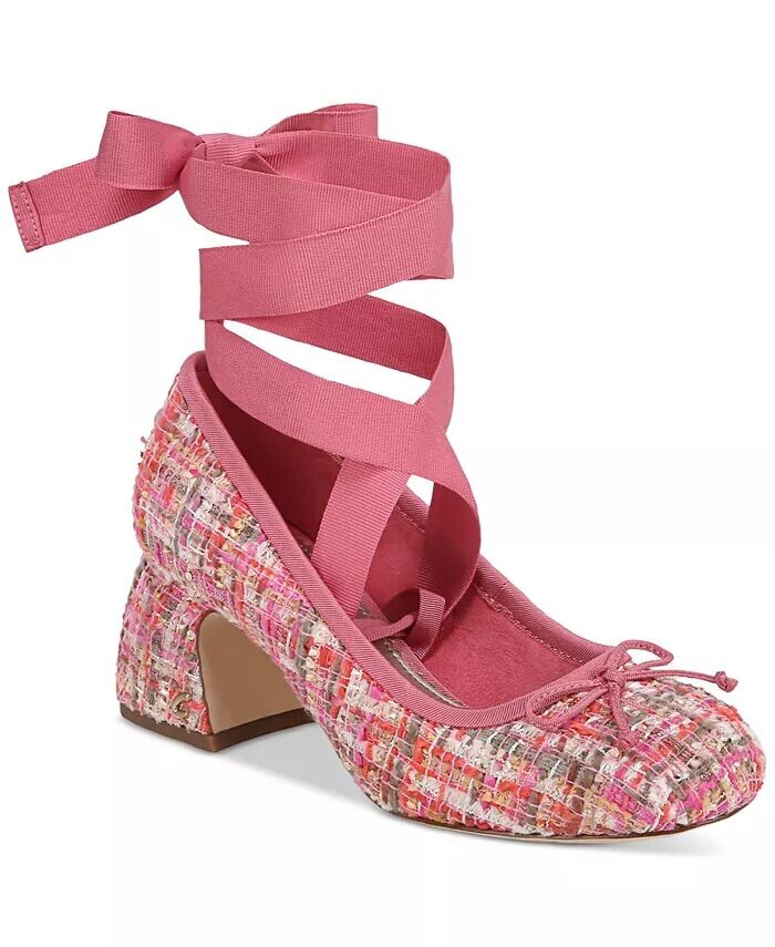 

Балетки Della на блочном каблуке со шнуровкой Circus NY by Sam Edelman, розовый