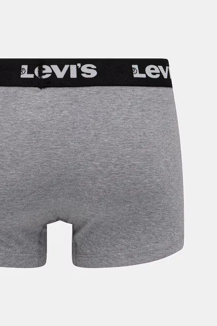 Боксеры из эластичного хлопка 2 шт Levi's, серый — фото 3