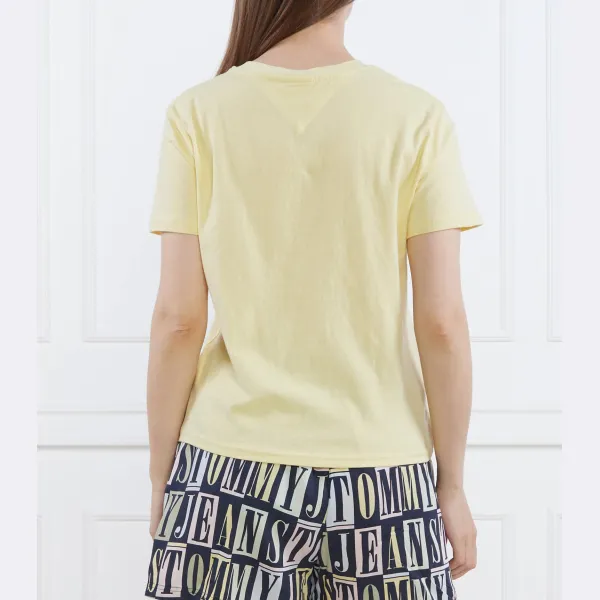 Футболка Tjw reg Color Serif Linear SS обычного кроя Tommy Hilfiger, желтый — фото 3