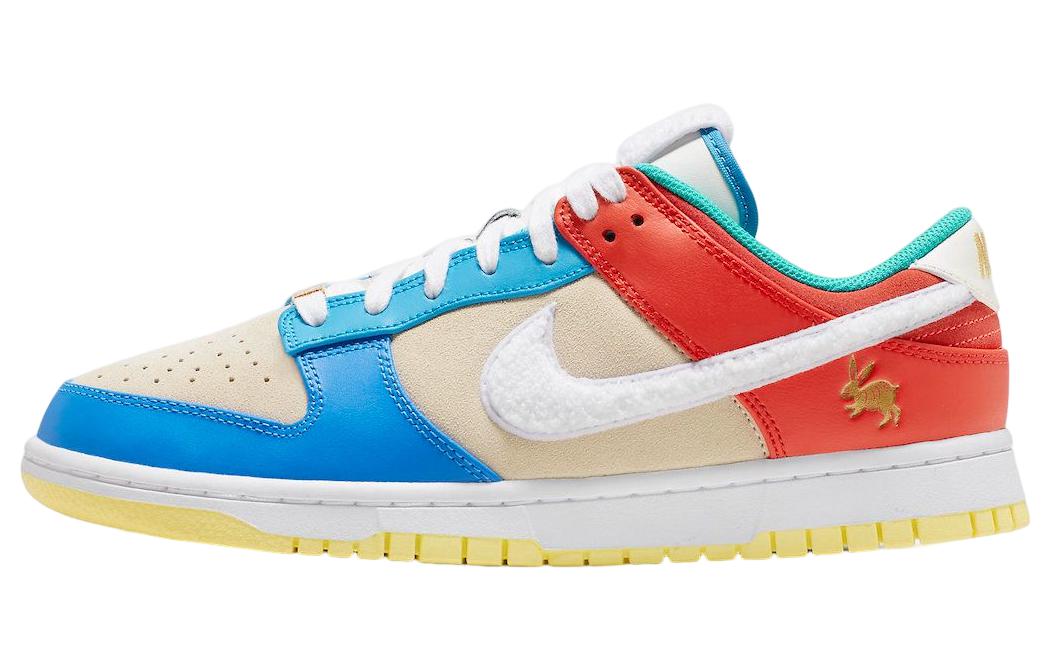 

Nike Dunk Low Retro PRM Год кролика Синий Оранжевый Кремовый