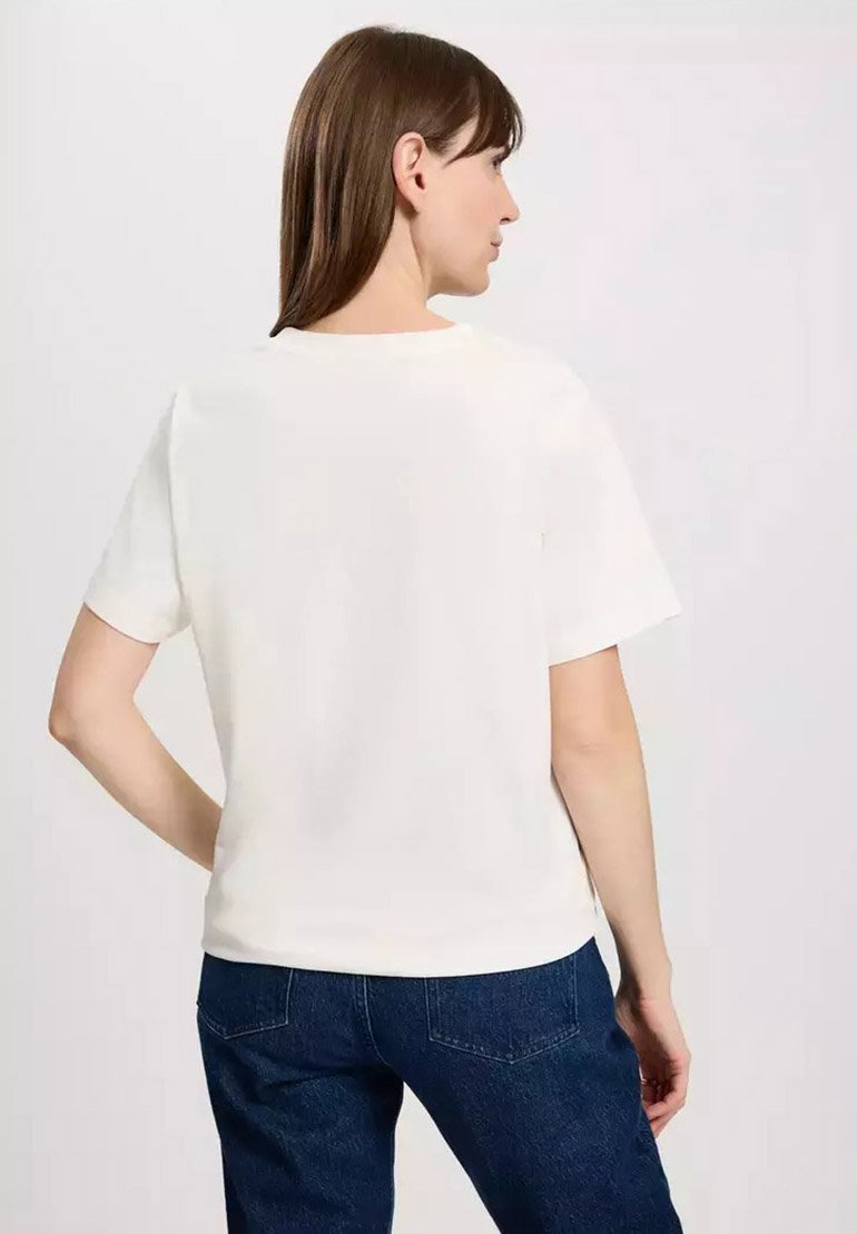 

Футболка с принтом Cross Jeans, кремовый
