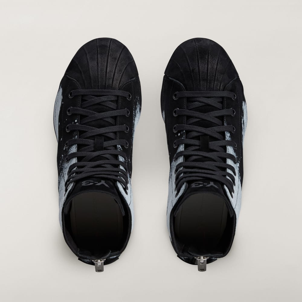 Высокие кроссовки Adidas Y-3 NIZZASTAR HI, цвет Black/Black/Off White — фото 2