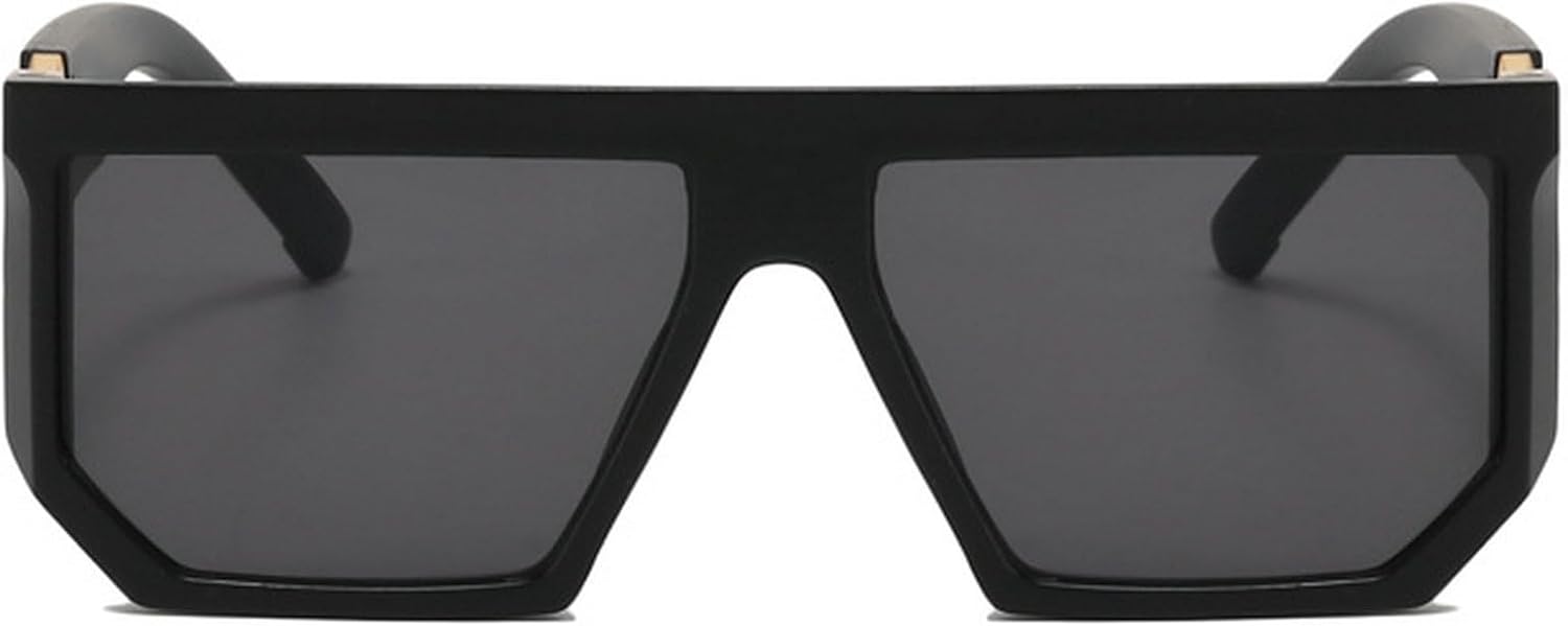 

Модные винтажные квадратные солнцезащитные очки для женщин и мужчин, очки-пилот, ретро-очки с защитой от УФ-излучения UV400, большие солнцезащитные очки в стиле 70-х mincl, Black Gold