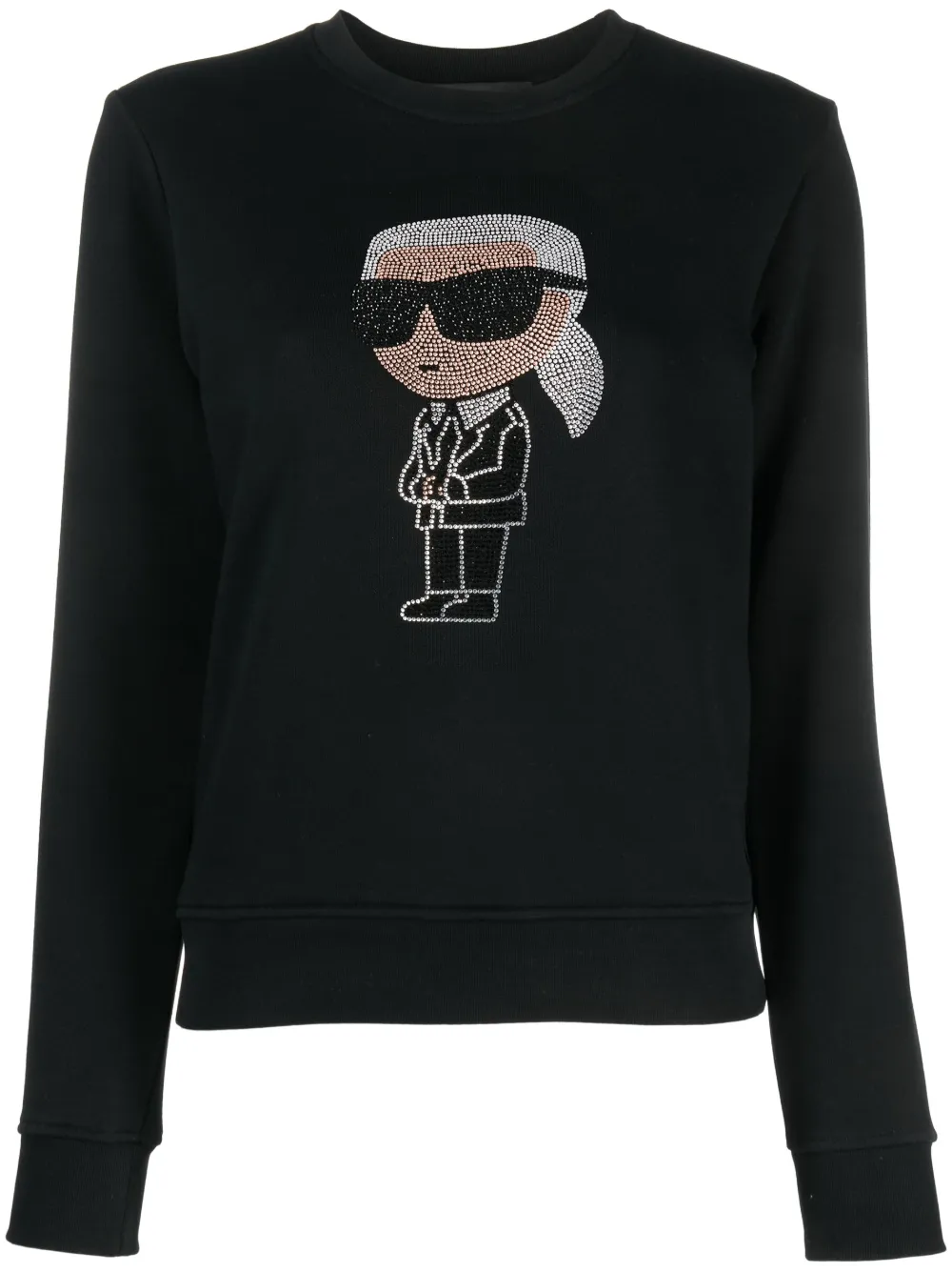

Толстовка Ikon со стразами Karl Lagerfeld, черный
