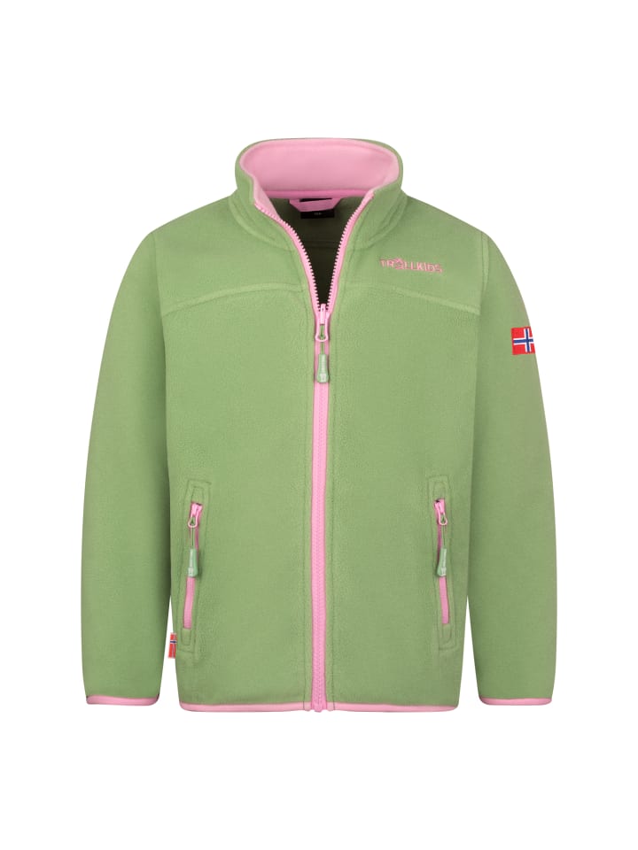 

Флисовая куртка Trollkids Oppdal XT, цвет pistachio green