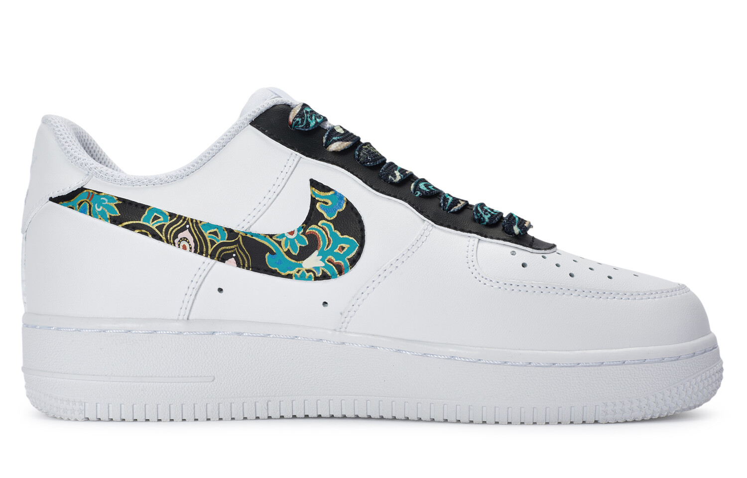 

Мужские кроссовки для скейтбординга Nike Air Force 1, White/Volt/Light Lemon Twist/Black