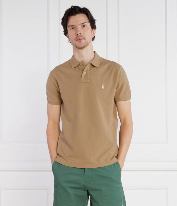 Рубашка поло Polo Ralph Lauren, коричневый — фото 3
