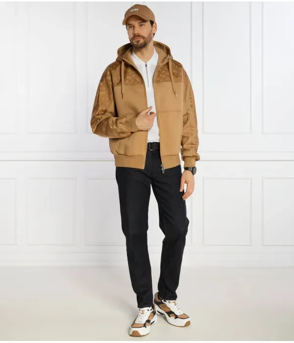 Стальная куртка regular fit Boss, коричневый — фото 2