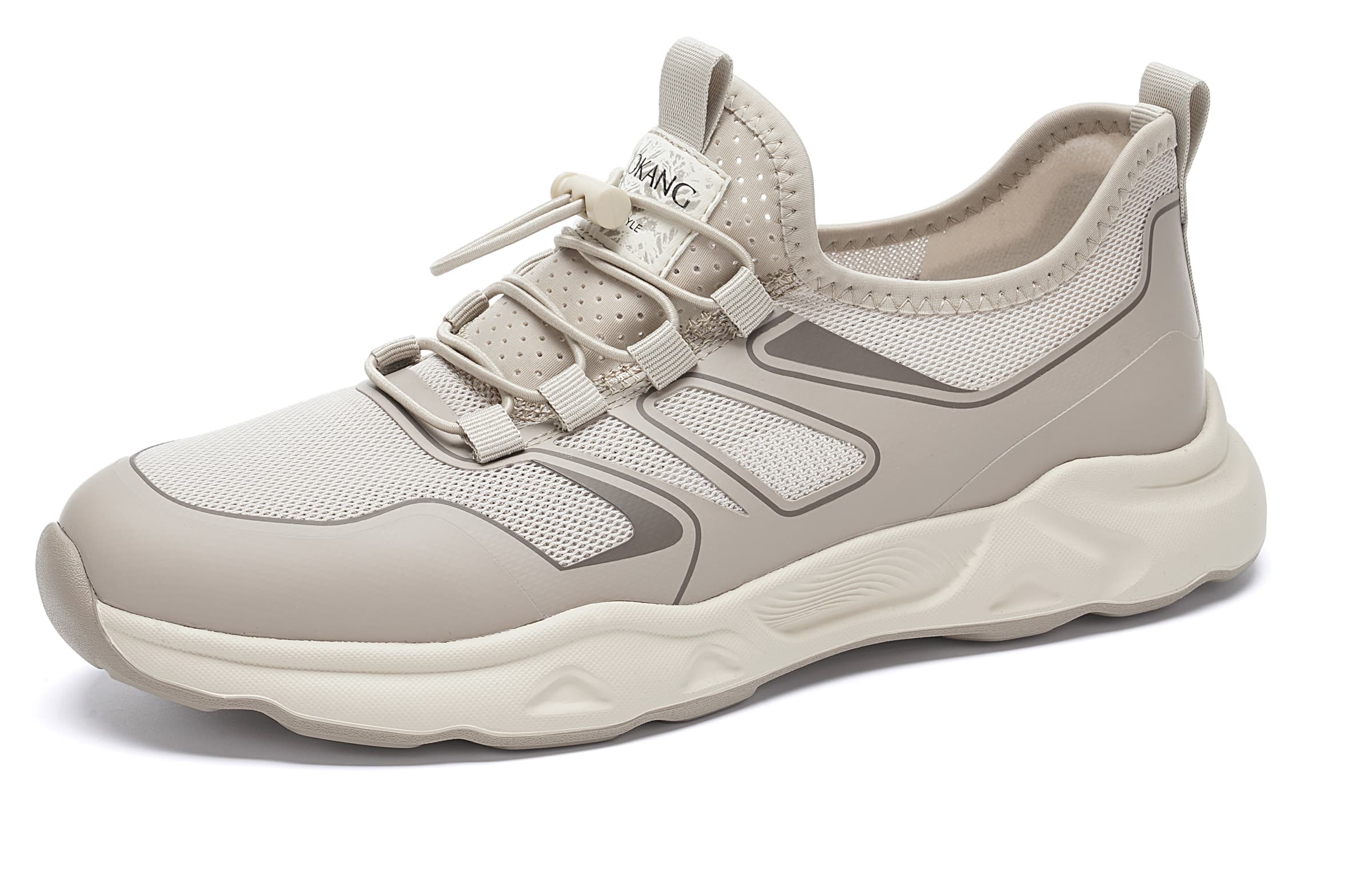 

Дышащие низкие повседневные туфли мужские абрикосового цвета AOKANG, Apricot