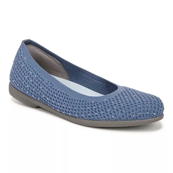 Калли женские балетки на плоской подошве Lifestride, цвет blue knit