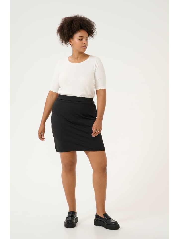 

KAFFE curve Юбка KCjenna облегающего кроя, черный цвет, глубокий вырез