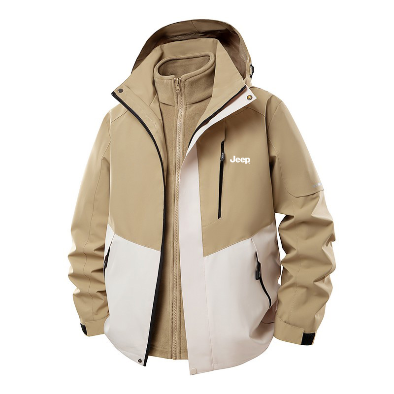 

Jeep Куртка мужская, Khaki (3-in-1 detachable inner jacket)