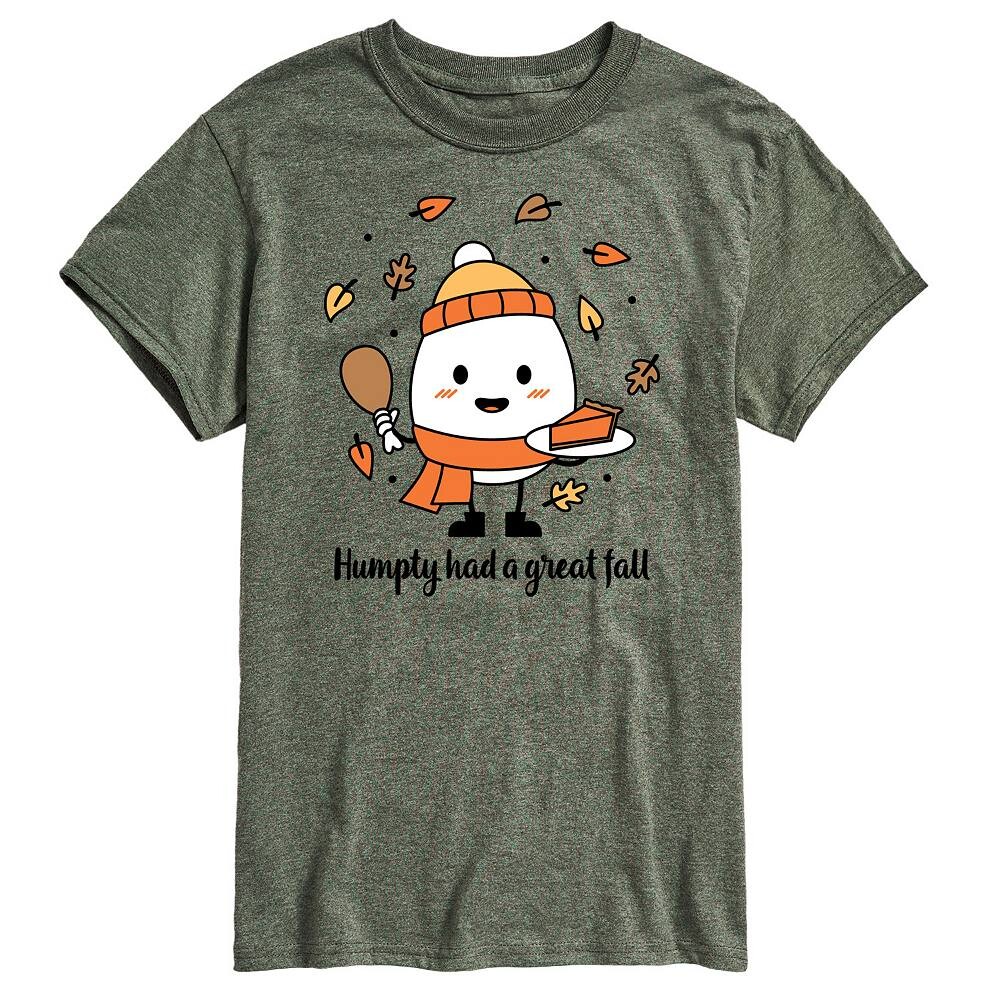 

Мужская футболка с рисунком Humpty Had A Great Fall Licensed Character, зеленый
