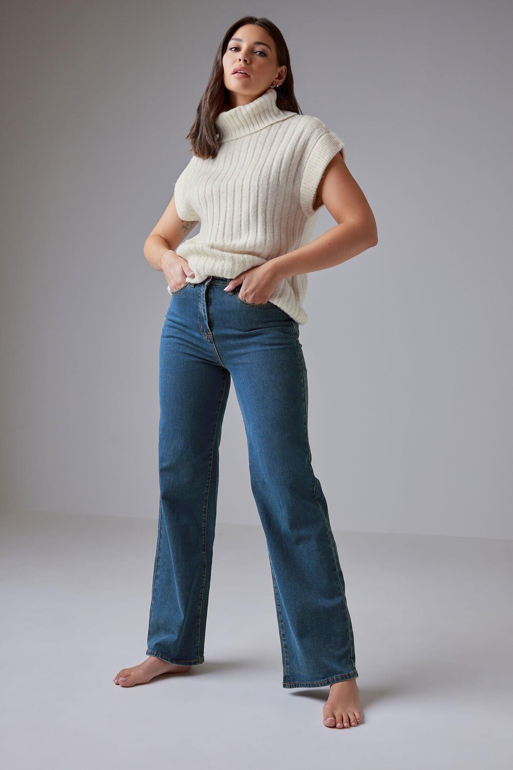 

Высокие широкие джинсы Long Tall Sally, синий