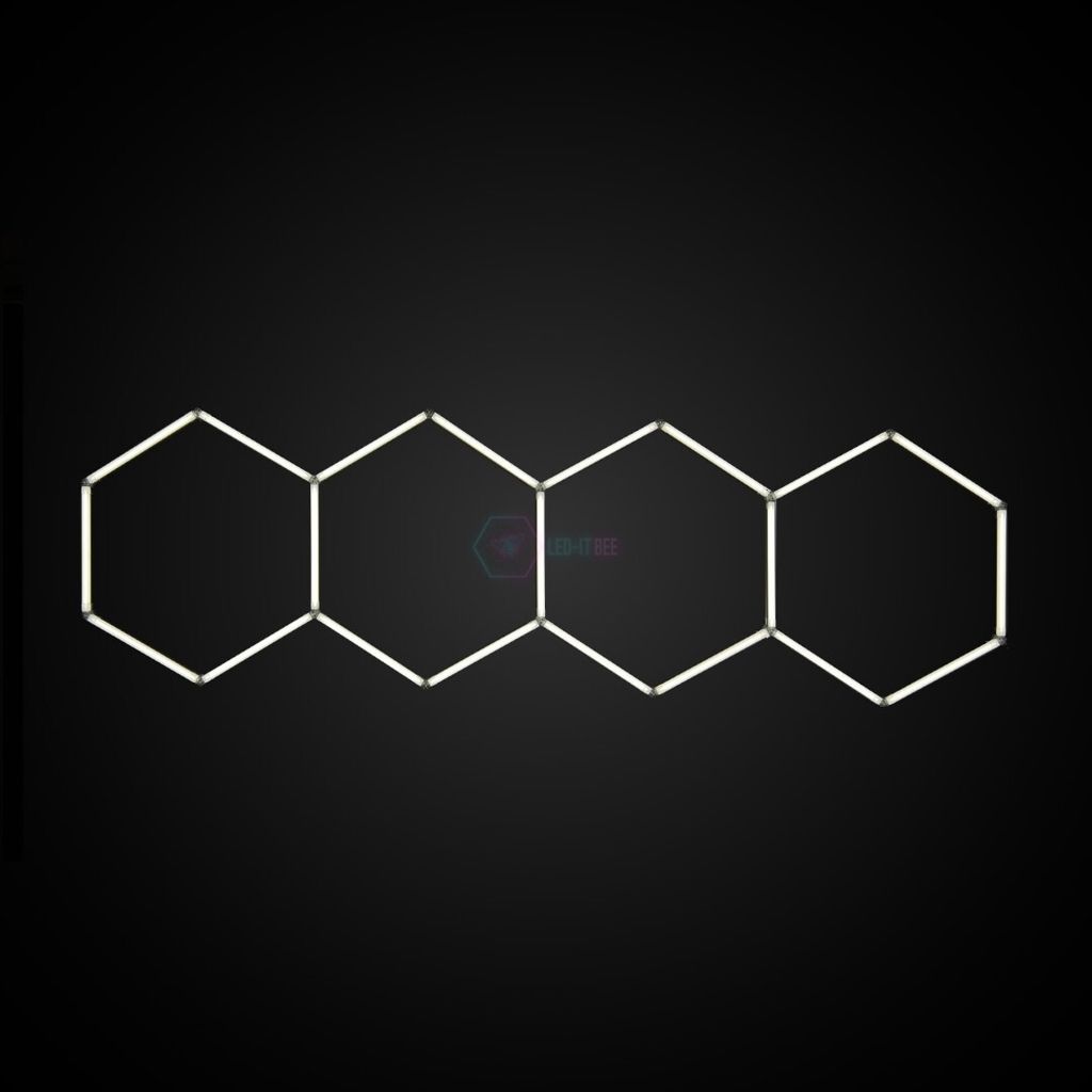 

Шестигранное светодиодное освещение - набор из 4 серий - 15000лм - 143Вт - 6500К - 96 x 328 см LED-IT Bee