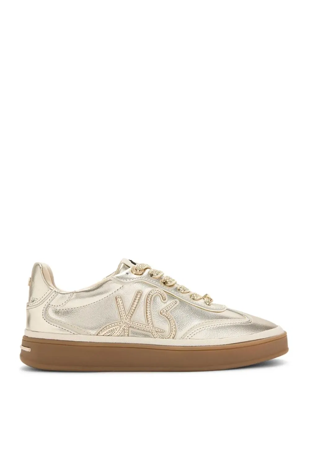 Кроссовки металлик гольд Kg Kurt Geiger, золотой