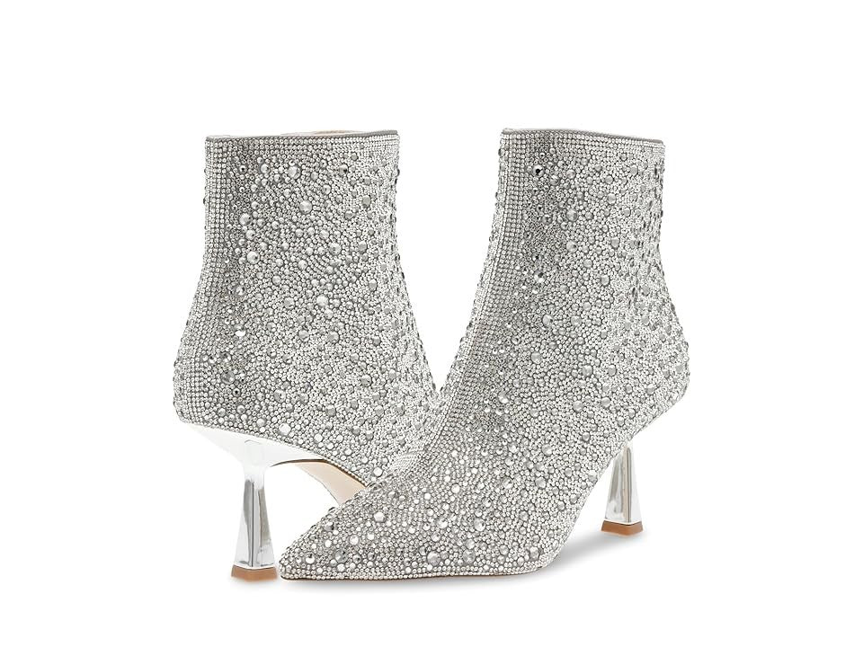 Женские ботинки Steve Madden Flashee с кристаллами, серебристый