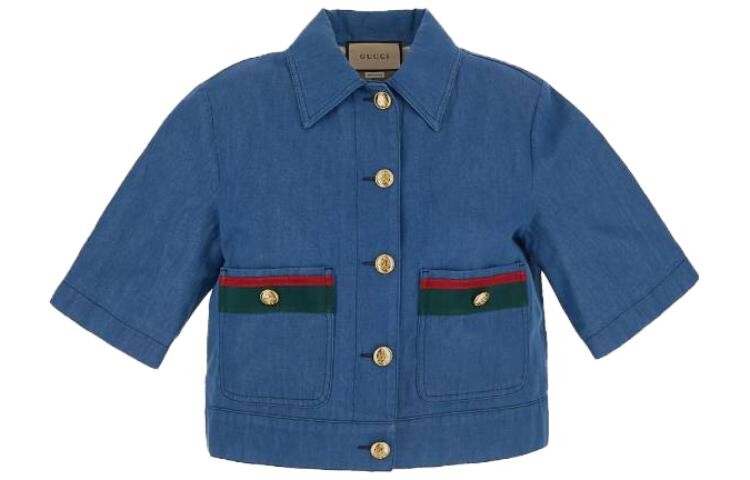

Рубашка женская синяя Gucci