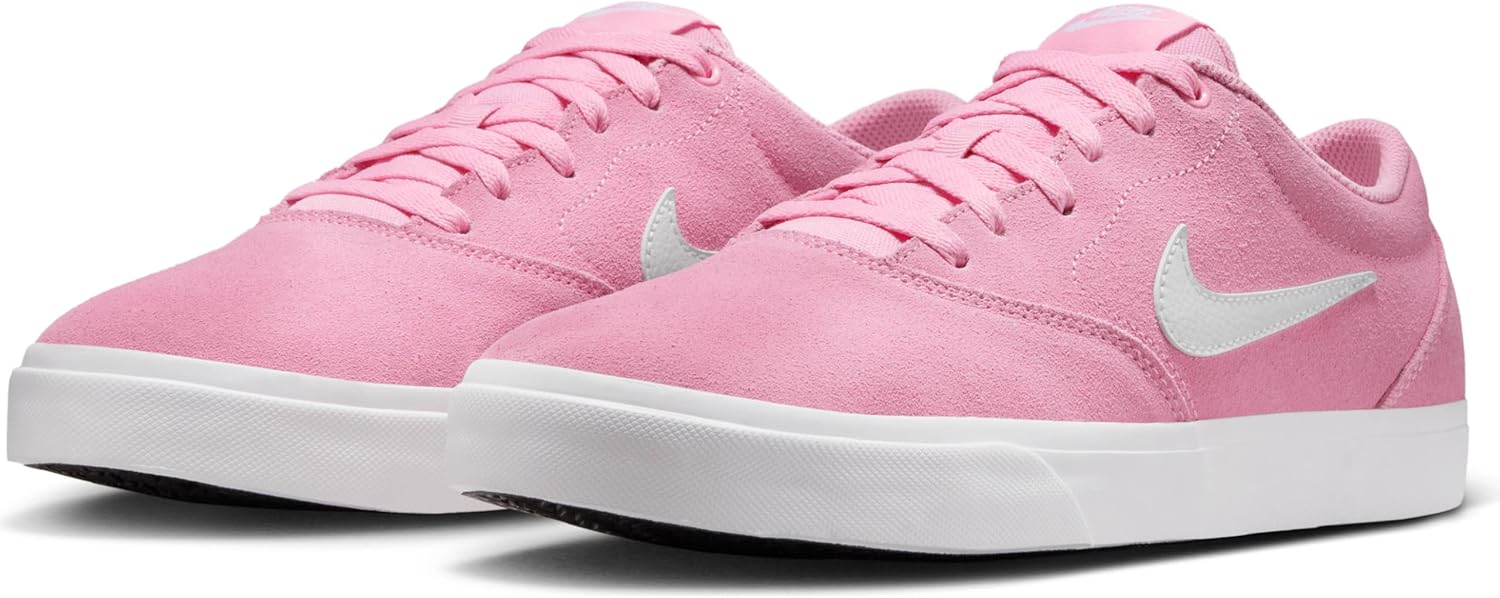 Мужские замшевые кроссовки NIKE Charge, Pink Rise White Pink Rise White — фото 2