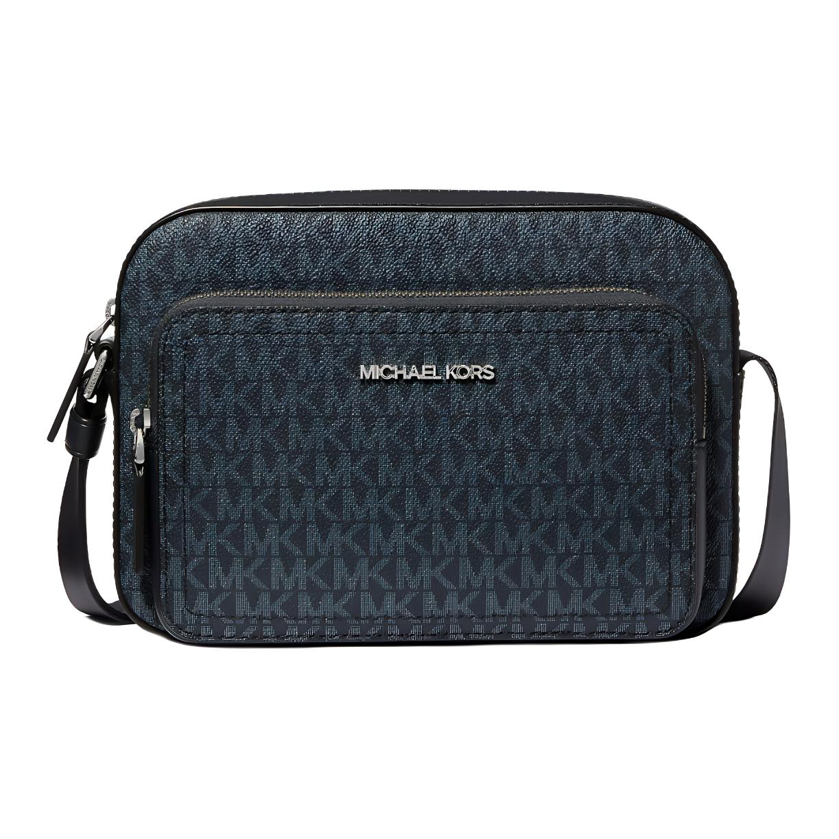 

MICHAEL KORS Сумка кросс-боди MK Cooper из прорезиненной ткани, женская, темно-синяя